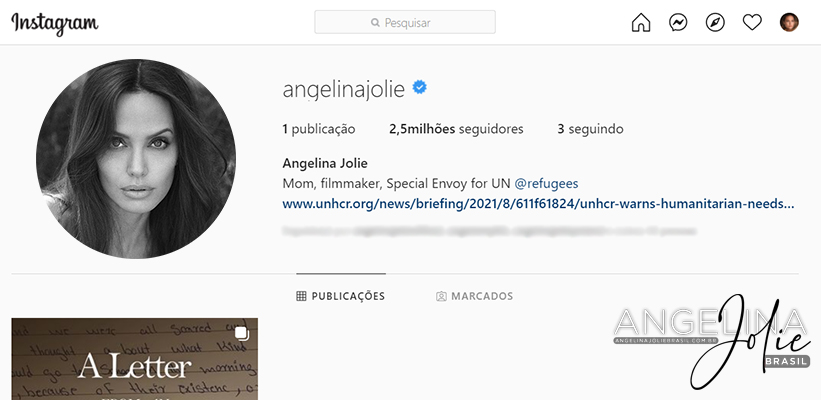 Angelina Jolie Finalmente Se Junta Ao Instagram Angelina Jolie Brasil